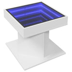 vidaXL vidaXL Coffee Table 50x50x45 cm With LED Infinity Mirror For Modern Living Rooms - Coffee Table