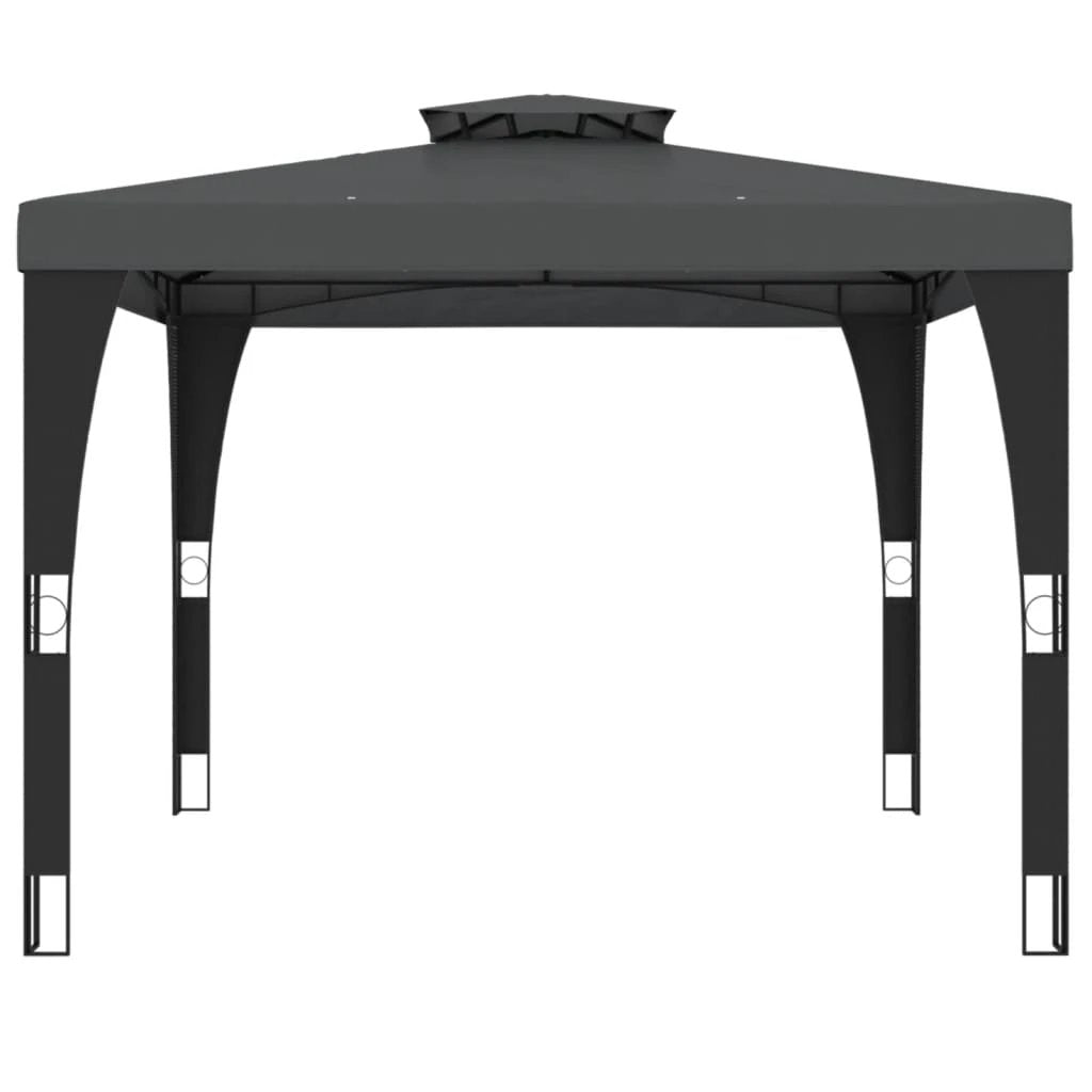 vidaXL vidaXL Gazebo with Double Roof Cream 2.98x2.98 m Steel - Gazebos