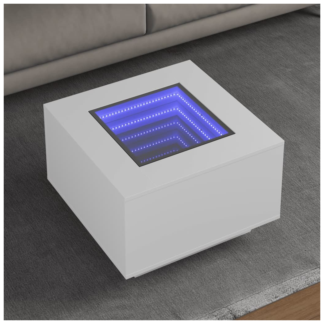 vidaXL vidaXL Coffee Table 60x60x40 cm LED Infinity Mirror For Modern Living Rooms And Interiors - Coffee Table