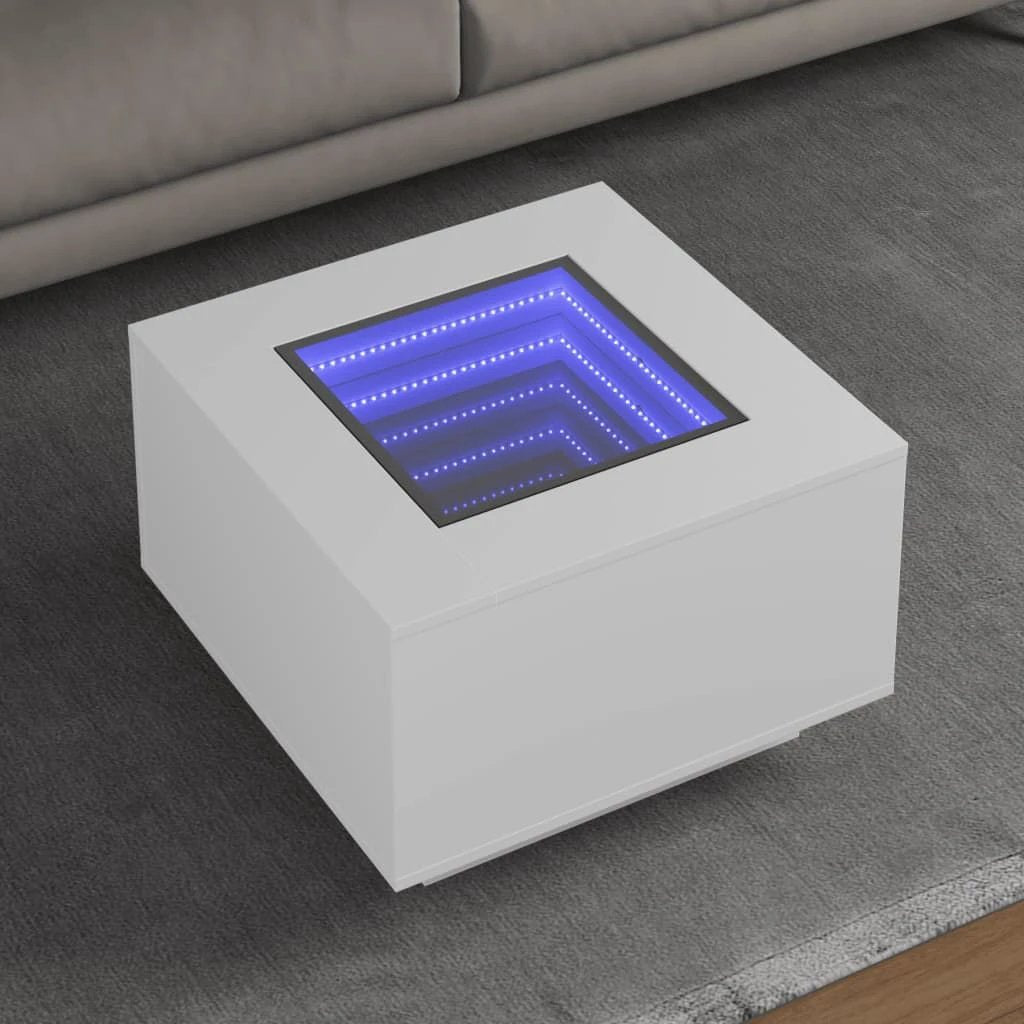 vidaXL vidaXL Coffee Table 60x60x40 cm LED Infinity Mirror For Modern Living Rooms And Interiors - Coffee Table