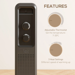 HOMCOM Oil Filled Radiator 9 Fin 3 Heat For Home by HOMCOM