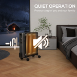 HOMCOM Oil Filled Radiator 9 Fin 3 Heat For Home by HOMCOM