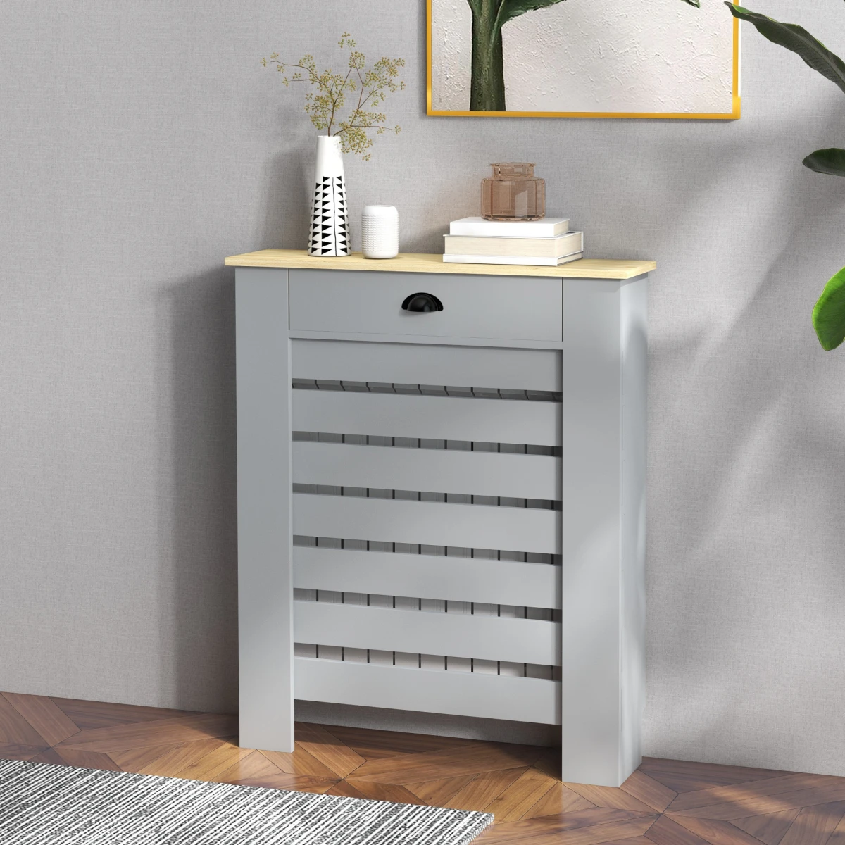 HOMCOM HOMCOM Radiator Cover With Drawer 78cm Kids Safe - Radiator