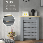 HOMCOM Radiator Cover With Drawer 78cm Kids Safe by HOMCOM