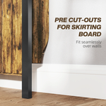HOMCOM Radiator Cover With Drawer 88x19x93cm Home by HOMCOM