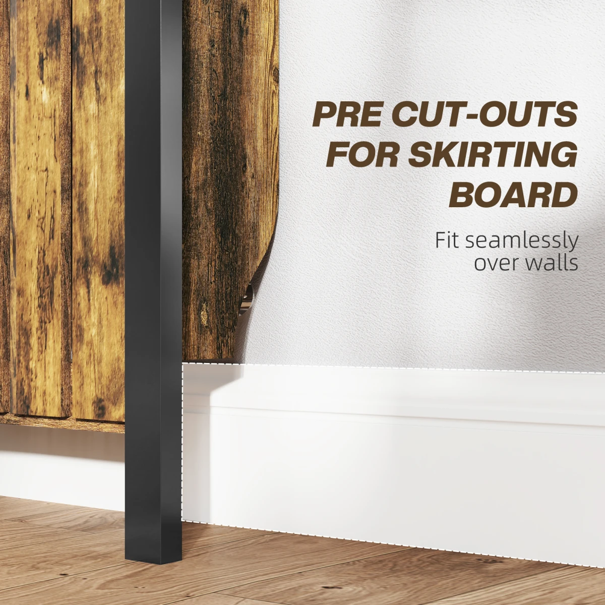HOMCOM Radiator Cover With Drawer 88x19x93cm Home by HOMCOM