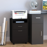 HOMCOM Filing Cabinet 60cm Open Shelf Home Office by HOMCOM