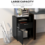 HOMCOM Filing Cabinet 60cm Open Shelf Home Office by HOMCOM