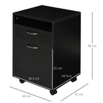 HOMCOM Filing Cabinet 60cm Open Shelf Home Office by HOMCOM