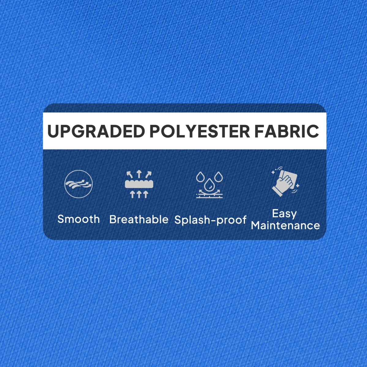 Outsunny Outsunny Adirondack Chair Cushion Rocking Chair Cushion w/ Ties - Sun Lounger