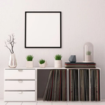 N/A Foil Wrapped MDF Picture Photo Frame Fitted with Perspex Plexiglass, White Frame - Photo Frame