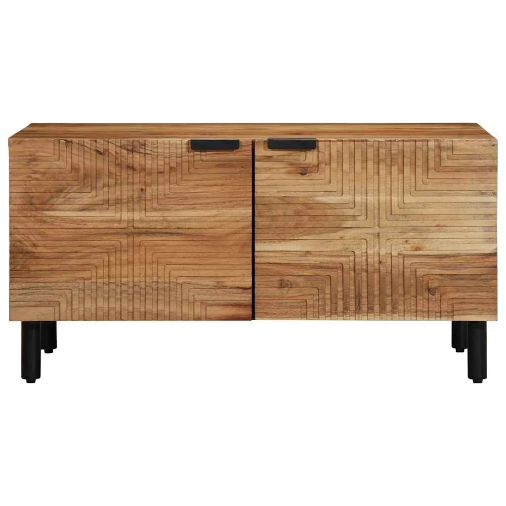 vidaXL vidaXL Coffee Table 80x50x40 cm Solid Acacia Wood With Natural Grain Living Room Decor - Coffee Table