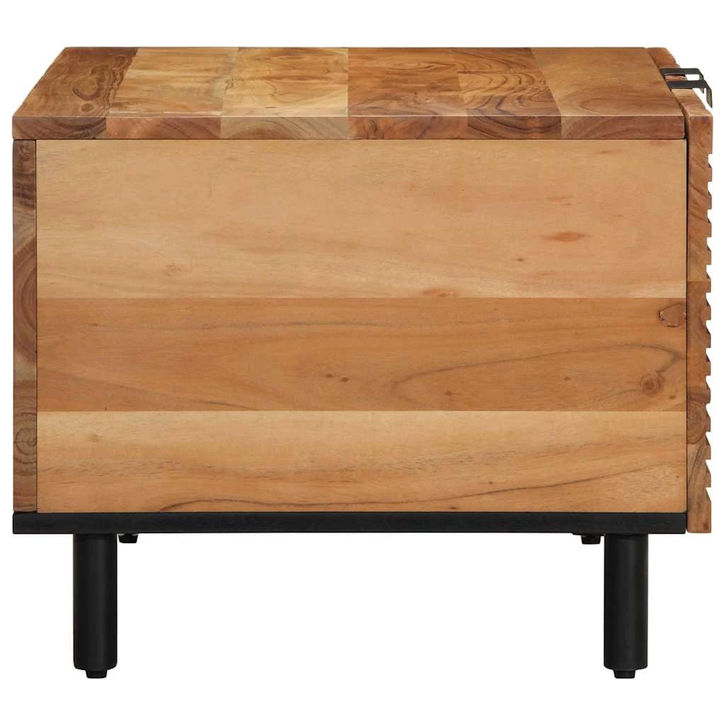 vidaXL vidaXL Coffee Table 80x50x40 cm Solid Acacia Wood With Natural Grain Living Room Decor - Coffee Table