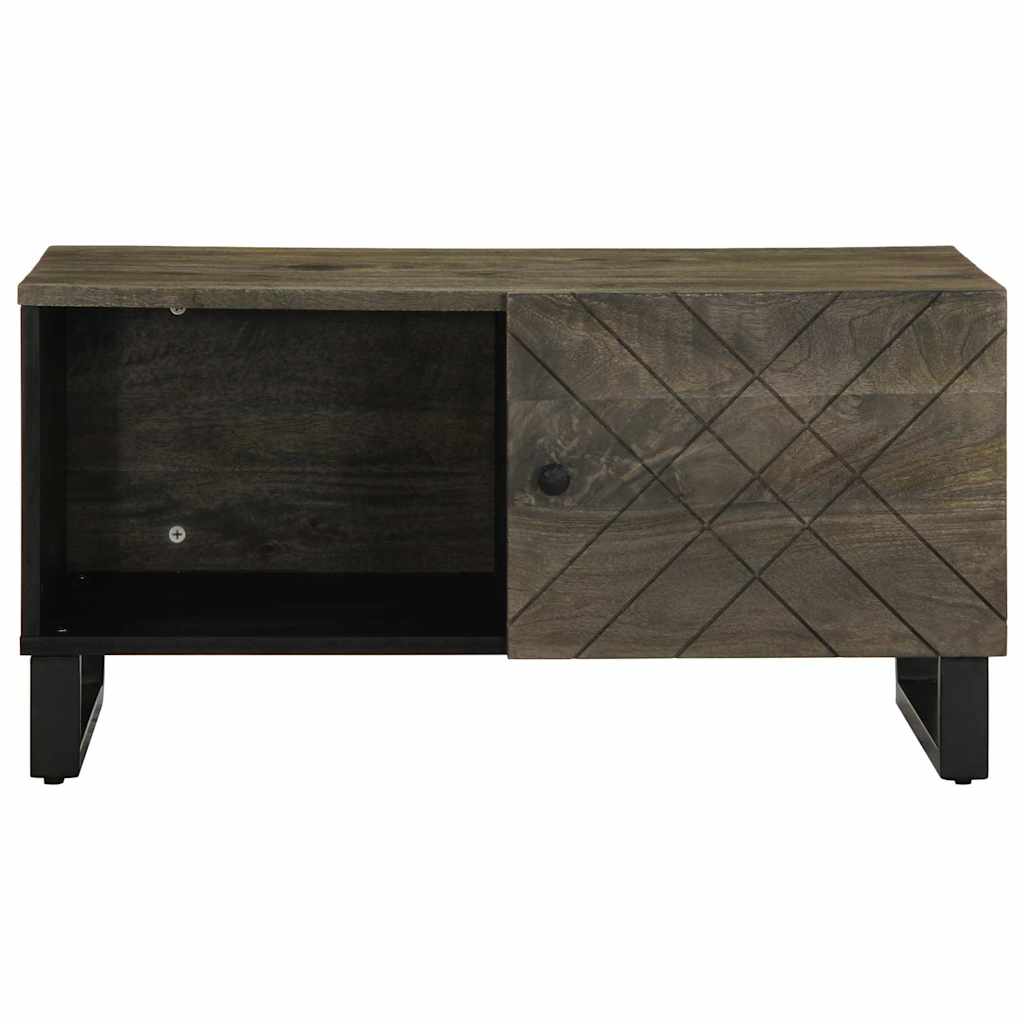 VidaXL Coffee Table 80x50x40 cm Solid Mango Wood Black Durable Finish for Living Room - vidaXL - Home Symphony