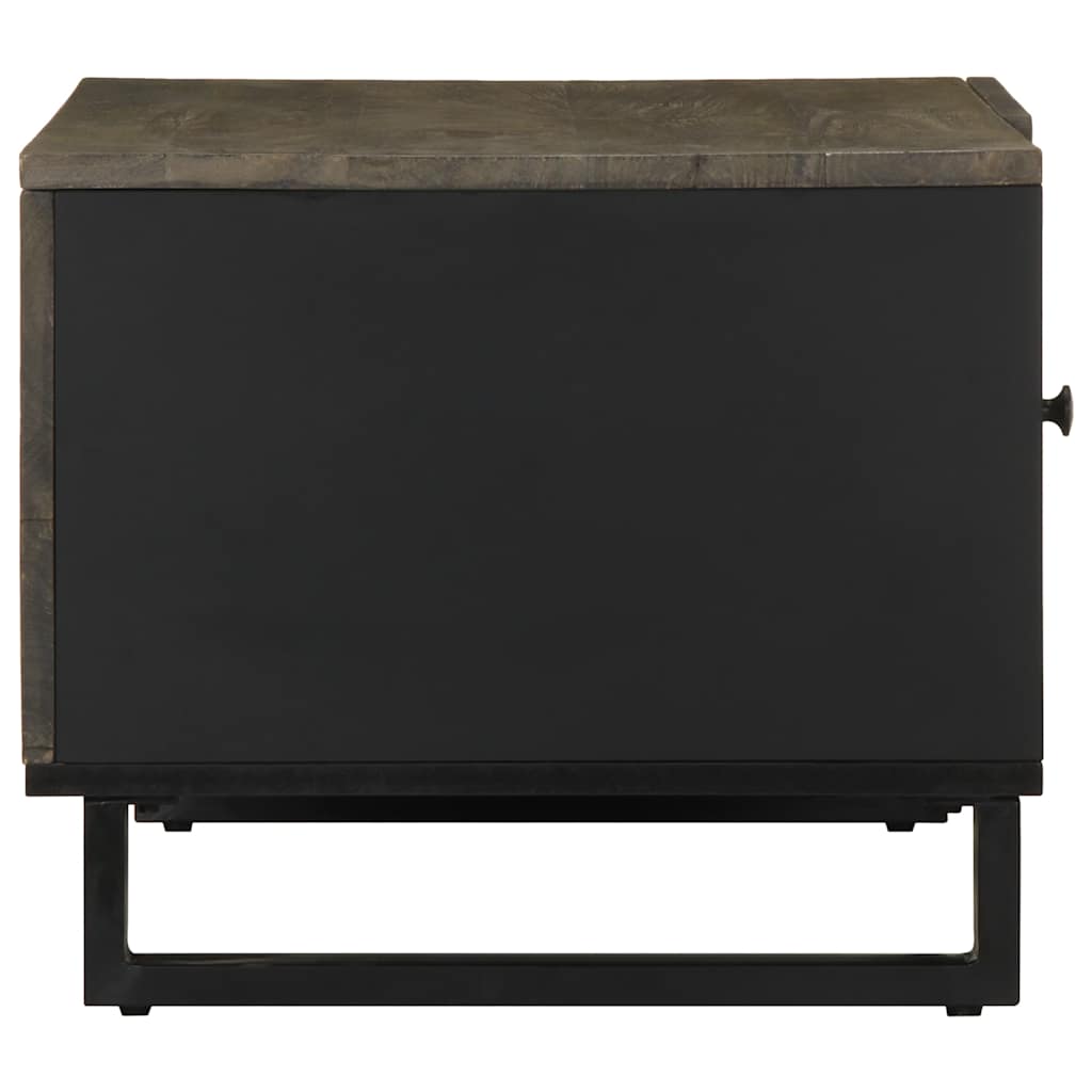 VidaXL Coffee Table 80x50x40 cm Solid Mango Wood Black Durable Finish for Living Room - vidaXL - Home Symphony