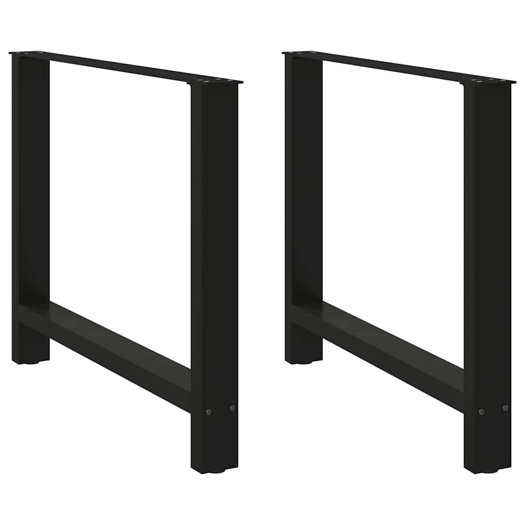 vidaXL Black Steel Coffee Table Legs 90x72-73 cm Powder-Coated Heavy-Duty for DIY Tables - vidaXL - Home Symphony