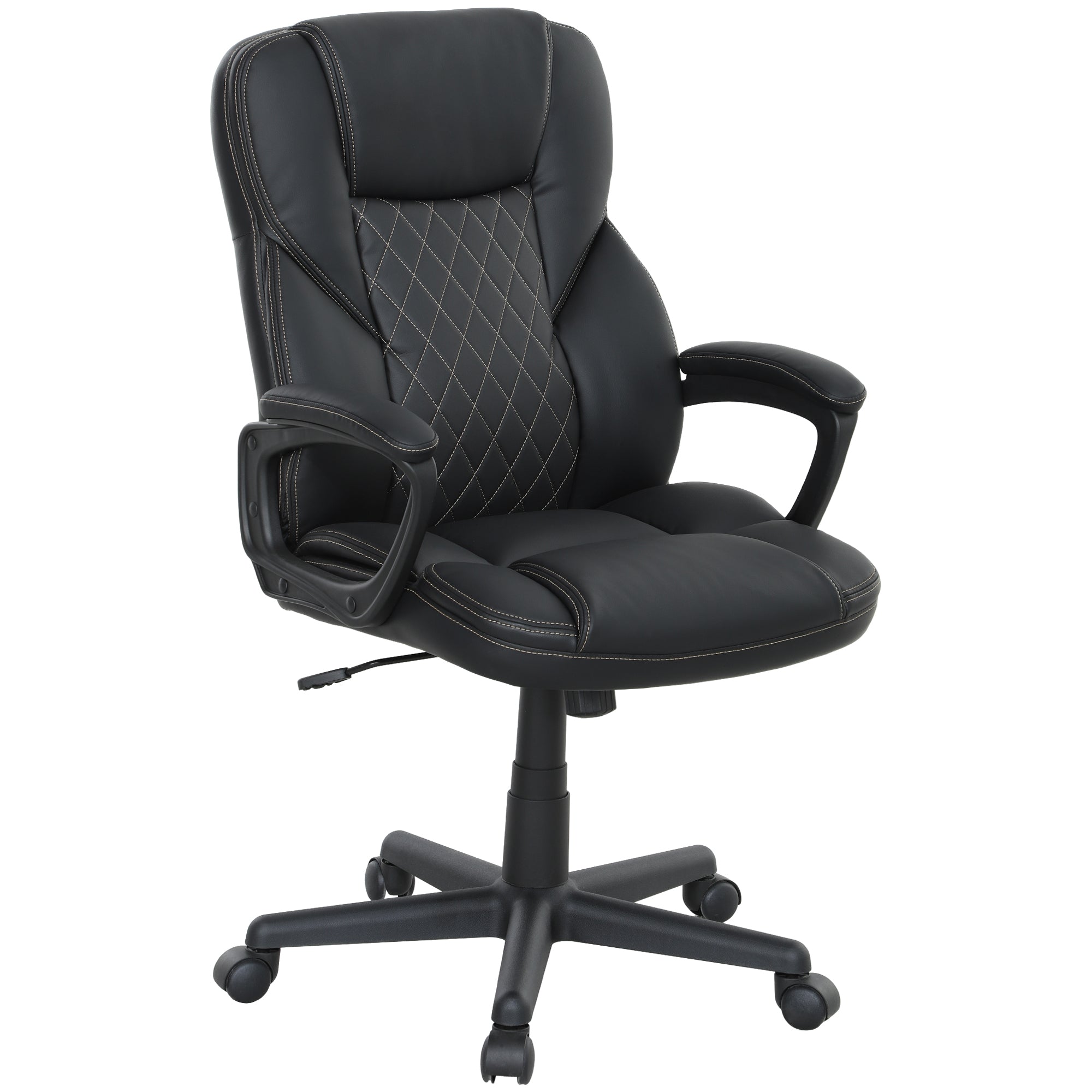 HOMCOM Executive Chair 45 to 55 Cm Seat Height Arm Height Adjustable For Home Office - HOMCOM - Home Symphony