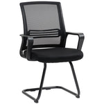 HOMCOM Meeting Chair Standard Ergonomic Support For Office with breathable mesh back and padded seat.