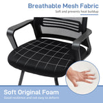 HOMCOM Meeting Chair Standard Ergonomic Support For Office with breathable mesh seat and ergonomic backrest