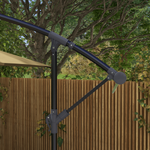 Outsunny Outsunny 3 m Cantilever Parasol with Cross Base, Crank Handle - Parasol
