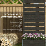 Outsunny Outsunny Raised Garden Bed Trellis Planter Box Black - Planters