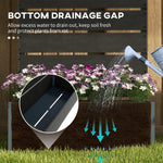 Outsunny Outsunny Raised Garden Bed Trellis Planter Box Black - Planters