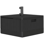 Outsunny Outsunny Garden Parasol Base, Sand/Water Filled Garden Umbrella Stand, Black - Parasol