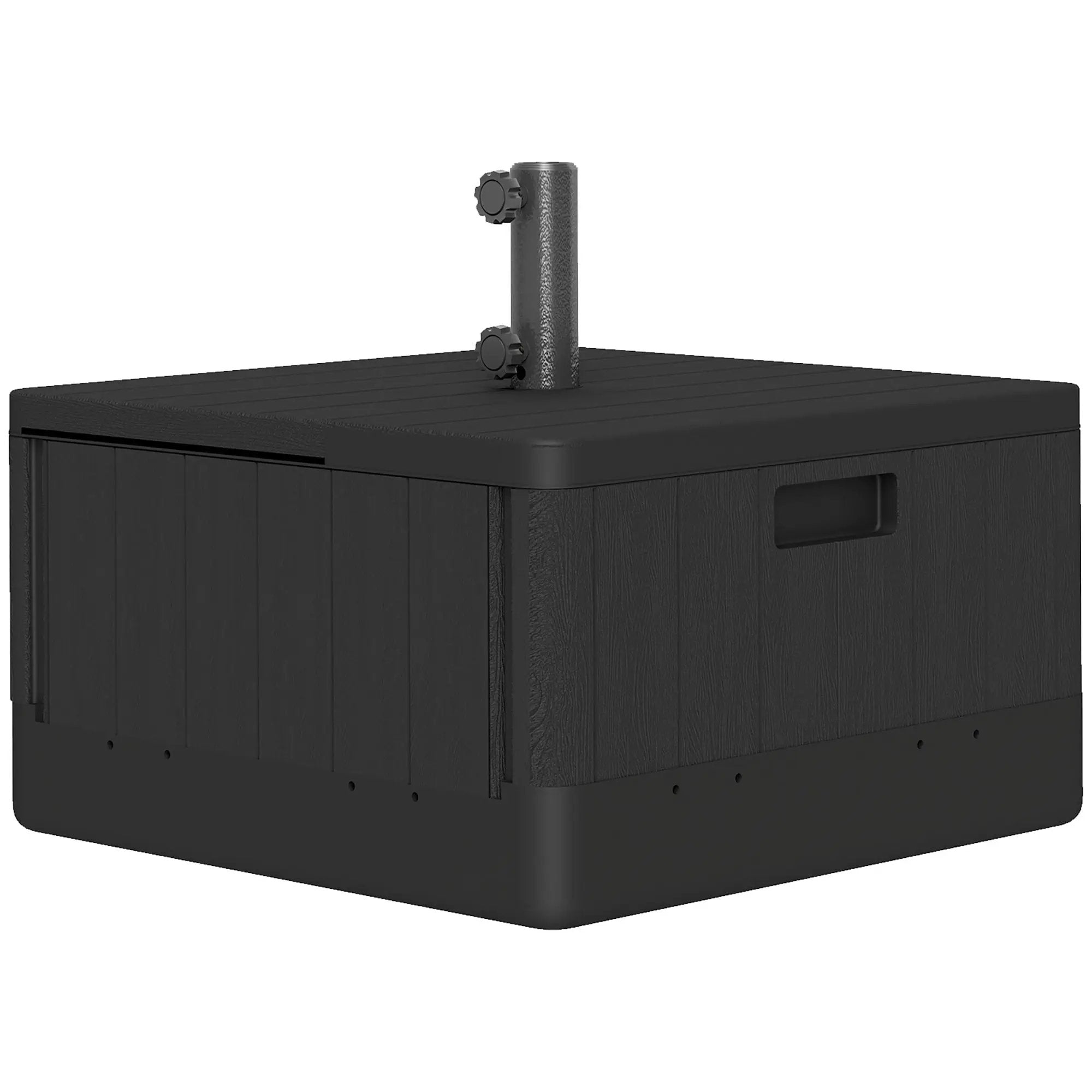 Outsunny Outsunny Garden Parasol Base, Sand/Water Filled Garden Umbrella Stand, Black - Parasol
