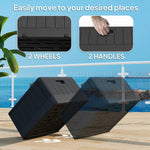 Outsunny Outsunny Garden Parasol Base, Sand/Water Filled Garden Umbrella Stand, Black - Parasol