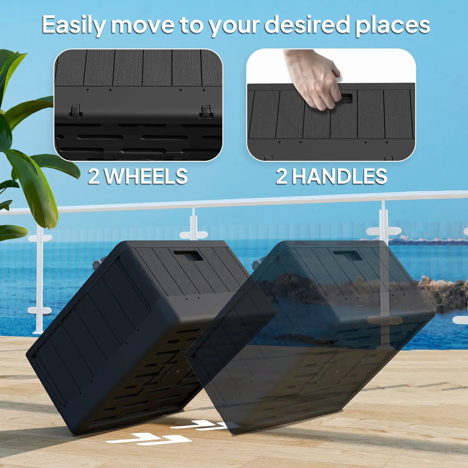 Outsunny Outsunny Garden Parasol Base, Sand/Water Filled Garden Umbrella Stand, Black - Parasol