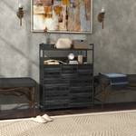 HOMCOM HOMCOM 7 Drawer Dresser Tall With Shelves Bedroom - Chest of Drawers