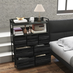 HOMCOM 7 Drawer Dresser Tall With Shelves Bedroom by HOMCOM