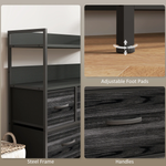 HOMCOM 7 Drawer Dresser Tall With Shelves Bedroom by HOMCOM
