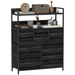 HOMCOM HOMCOM 7 Drawer Dresser Tall With Shelves Bedroom - Chest of Drawers