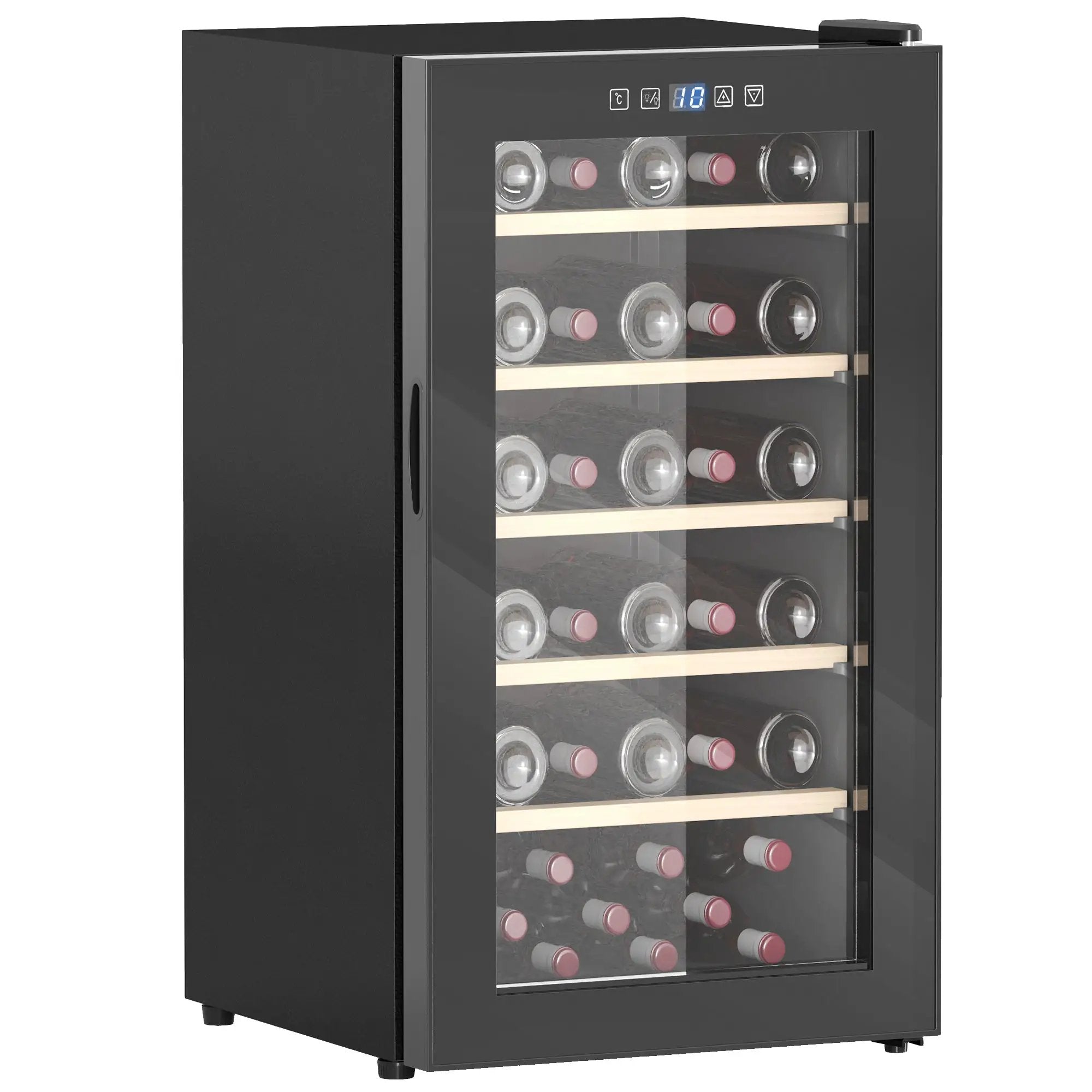 HOMCOM HOMCOM 41 Bottle Wine Cooler Fridge, Freestanding Wine Refrigerator - Wine Rack