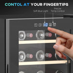 HOMCOM HOMCOM 41 Bottle Wine Cooler Fridge, Freestanding Wine Refrigerator - Wine Rack