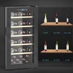HOMCOM HOMCOM 41 Bottle Wine Cooler Fridge, Freestanding Wine Refrigerator - Wine Rack