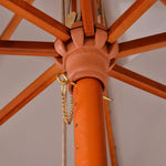 Outsunny Stylish Double-Tier Parasol with Pulley System for Garden & Courtyard - Parasol