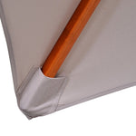 Outsunny Stylish Double-Tier Parasol with Pulley System for Garden & Courtyard - Parasol