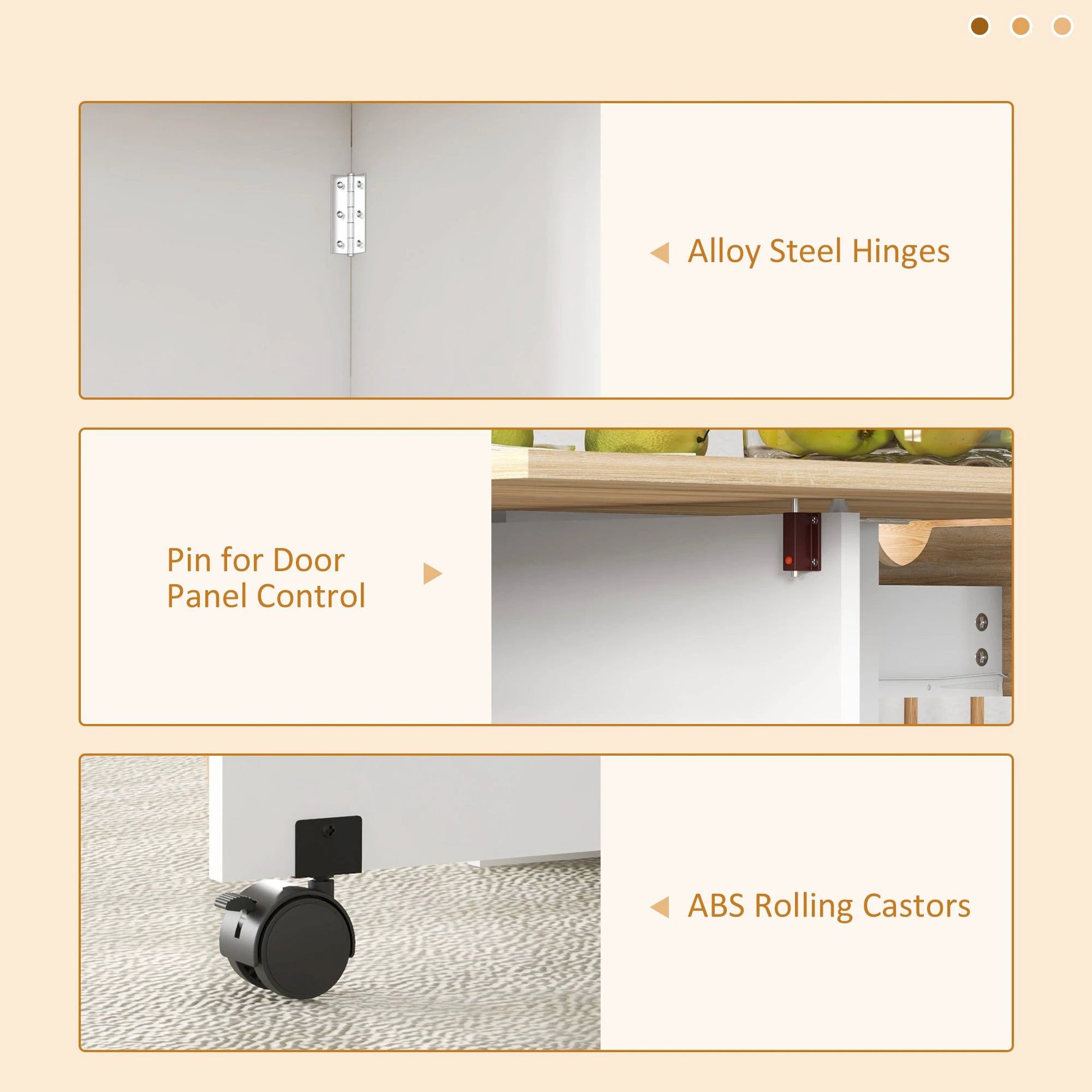 HOMCOM HOMCOM Foldable Dining Table 120x72 Drop Leaf Small Spaces - Dining Table