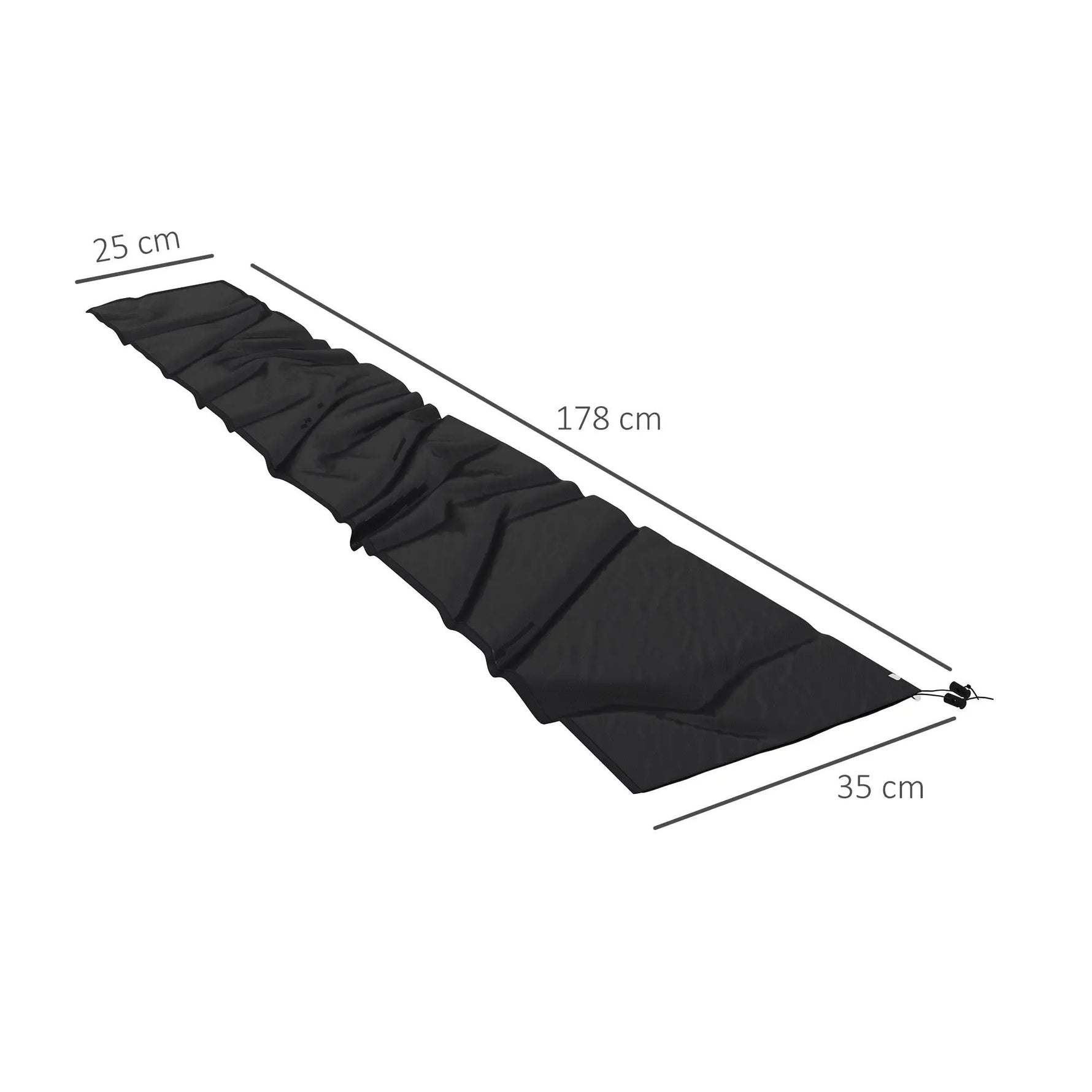 Outsunny Outsunny Parasol Cover, Patio Cantilever Cover, Banana Umbrella Cover, Black - Parasol