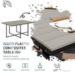 Outsunny Outsunny Rattan Dining Set, Garden Table & Chair Sets w/ Space-saving Design - Garden Set