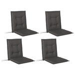 Outsunny Outsunny Set of 4 Garden Chair Cushions, Outdoor Seat Pads - Garden Chairs