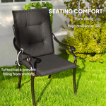 Outsunny Outsunny Set of 4 Garden Chair Cushions, Outdoor Seat Pads - Garden Chairs