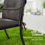 Outsunny Outsunny Set of 4 Garden Chair Cushions, Outdoor Seat Pads - Garden Chairs