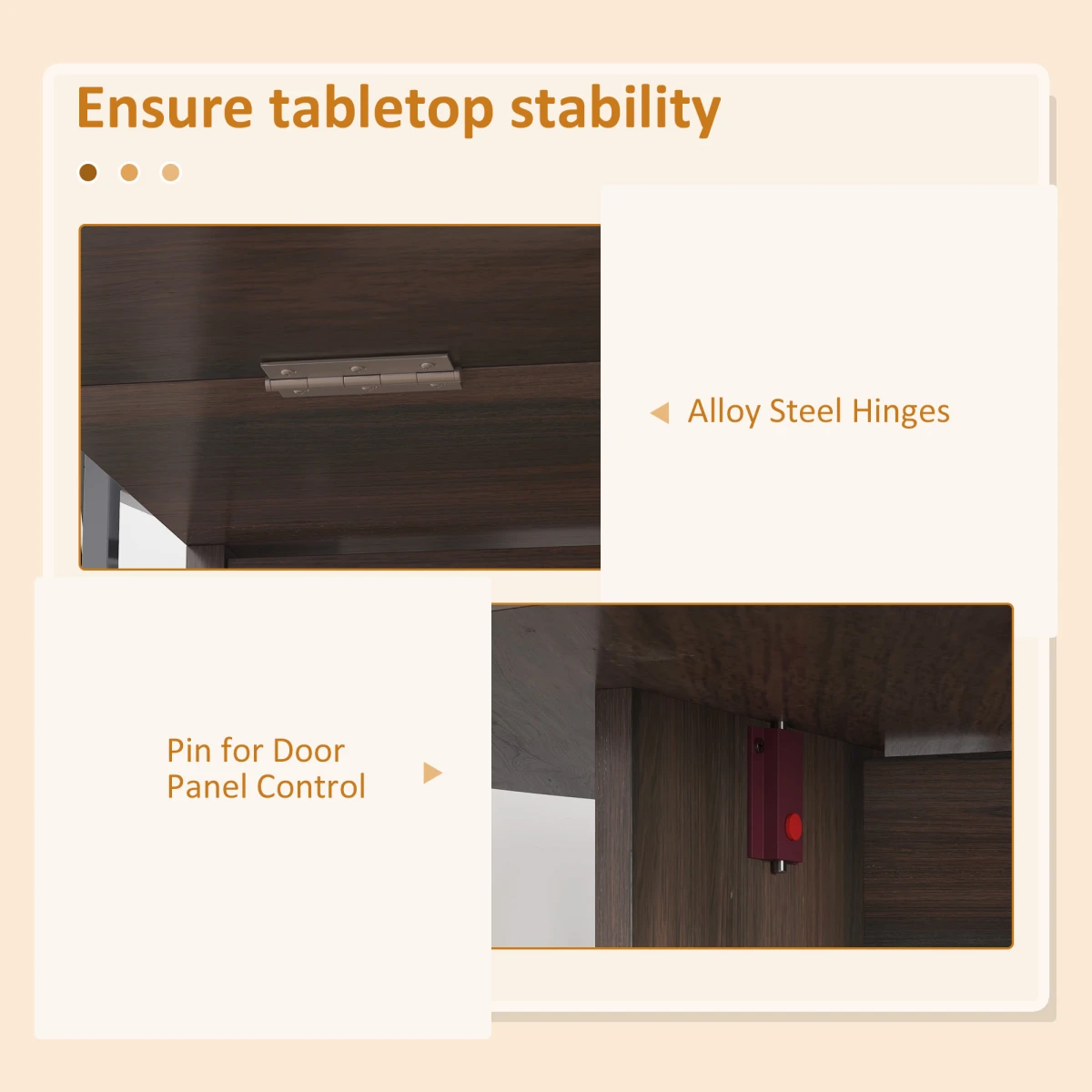 HOMCOM HOMCOM Oval Drop Leaf Table for Small Spaces - Dining Table