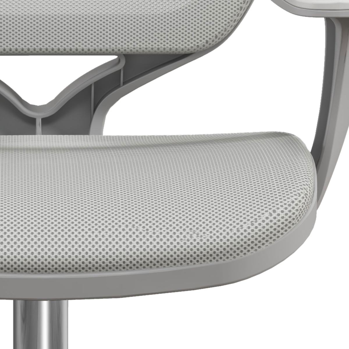 Vinsetto Office Chair Mesh Ergonomic 360 Swivel for Work with grey mesh seat and back for breathable comfort.