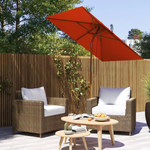Outsunny Outsunny Wooden Patio Umbrella Market Parasol Outdoor Sunshade - Parasol