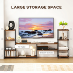 HOMCOM TV Stand For 60 Inch TV Industrial Shelves Home Use by HOMCOM