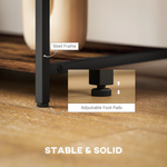 HOMCOM TV Stand For 60 Inch TV Industrial Shelves Home Use by HOMCOM